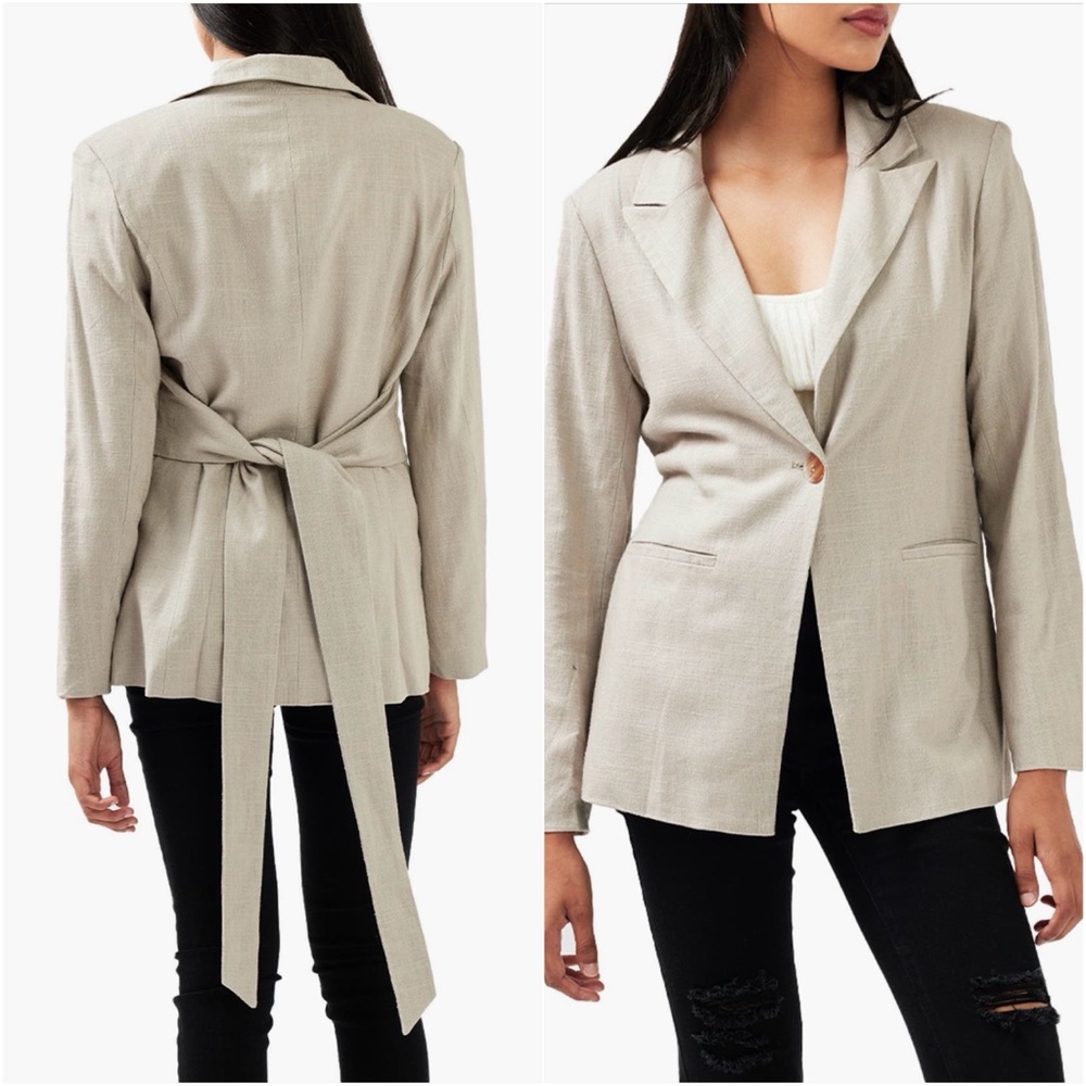 Belle & Bloom Synergy Wrap Tie Waist Blazer - New without tag